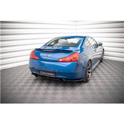Maxton - Lames De Pare-Chocs Arrière Latérales Infiniti G37 Coupe Noir Brillant