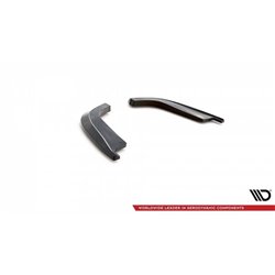 Maxton - Lames De Pare-Chocs Arrière Latérales Infiniti G37 Coupe Noir Brillant