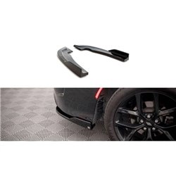 Maxton - Lames De Pare-Chocs Arrière Latérales Dodge Charger SRT Mk7 Facelift Noir Brillant