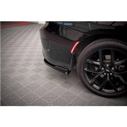 Maxton - Lames De Pare-Chocs Arrière Latérales Dodge Charger SRT Mk7 Facelift Noir Brillant