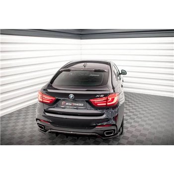 Maxton - Le prolongement de la lunette arrière BMW X6 F16 M-Pack / X6 M F86 Noir Brillant