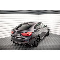 Maxton - Le prolongement de la lunette arrière BMW X6 F16 M-Pack / X6 M F86 Noir Brillant