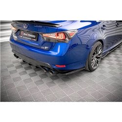 Maxton - Lames De Pare-Chocs Arrière Latérales Lexus GS F Mk4 Facelift Noir Brillant