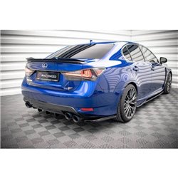 Maxton - Lames De Pare-Chocs Arrière Latérales Lexus GS F Mk4 Facelift Noir Brillant