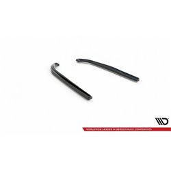 Maxton - Lames De Pare-Chocs Arrière Latérales Lexus GS F Mk4 Facelift Noir Brillant