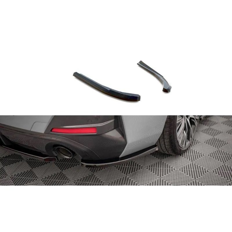 Maxton - Lames De Pare-Chocs Arrière Latérales V.1 BMW 4 Gran Coupe M-Pack G26 Noir Brillant