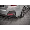 Maxton - Lames De Pare-Chocs Arrière Latérales V.1 BMW 4 Gran Coupe M-Pack G26 Noir Brillant