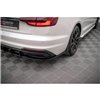 Maxton - Lames De Pare-Chocs Arrière Latérales Audi A4 B9 Facelift Noir Brillant