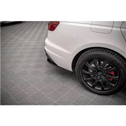 Maxton - Lames De Pare-Chocs Arrière Latérales Audi A4 B9 Facelift Noir Brillant