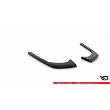Maxton - Lames De Pare-Chocs Arrière Latérales Audi A4 B9 Facelift Noir Brillant