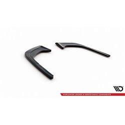 Maxton - Lames De Pare-Chocs Arrière Latérales Audi A4 B9 Facelift Noir Brillant