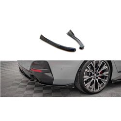 Maxton - Lames De Pare-Chocs Arrière Latérales V.2 BMW 4 Gran Coupe M-Pack G26 Noir Brillant