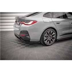 Maxton - Lames De Pare-Chocs Arrière Latérales V.2 BMW 4 Gran Coupe M-Pack G26 Noir Brillant
