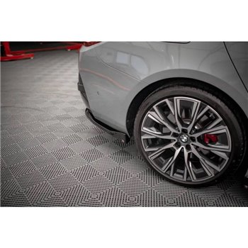 Maxton - Lames De Pare-Chocs Arrière Latérales V.2 BMW 4 Gran Coupe M-Pack G26 Noir Brillant