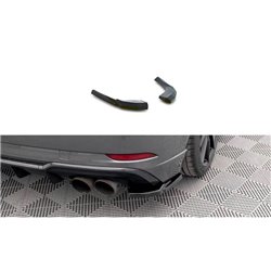 Maxton - Lames De Pare-Chocs Arrière Latérales V.1 Audi S3 Sportback 8V Facelift Noir Brillant