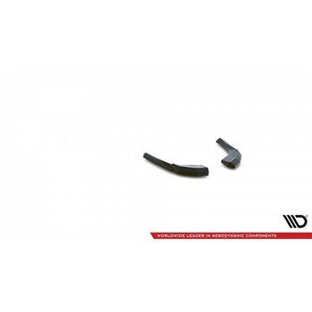 Maxton - Lames De Pare-Chocs Arrière Latérales V.1 Audi S3 Sportback 8V Facelift Noir Brillant