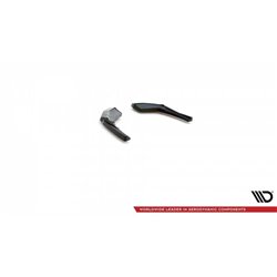 Maxton - Lames De Pare-Chocs Arrière Latérales V.1 Audi S3 Sportback 8V Facelift Noir Brillant
