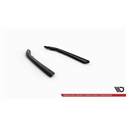 Maxton - Lames De Pare-Chocs Arrière Latérales V.4 BMW M340i G20 / G21 Noir Brillant