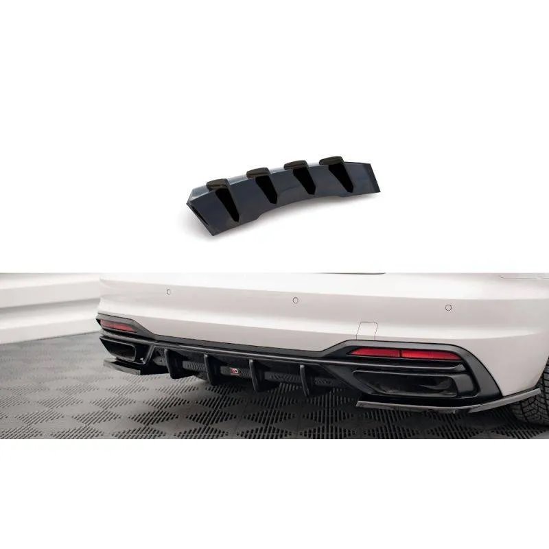 Maxton - Diffuseur Arrière Complet Audi A4 B9 Facelift Noir Brillant