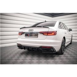 Maxton - Diffuseur Arrière Complet Audi A4 B9 Facelift Noir Brillant