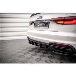 Maxton - Diffuseur Arrière Complet Audi A4 B9 Facelift Noir Brillant