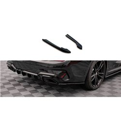 Maxton - Lames De Pare-Chocs Arrière Latérales V.3 BMW M340i / M-Pack G20 / G21 Noir Brillant