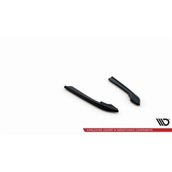 Maxton - Lames De Pare-Chocs Arrière Latérales V.3 BMW M340i / M-Pack G20 / G21 Noir Brillant