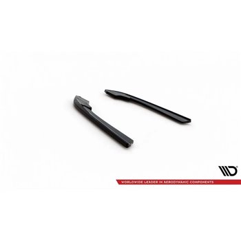Maxton - Lames De Pare-Chocs Arrière Latérales V.3 BMW M340i / M-Pack G20 / G21 Noir Brillant