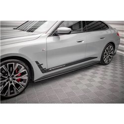 Maxton - Rajouts Des Bas De Caisse V.1 BMW 4 Gran Coupe M-Pack / M440i G26 Noir Brillant