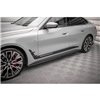 Maxton - Rajouts Des Bas De Caisse V.1 BMW 4 Gran Coupe M-Pack / M440i G26 Noir Brillant