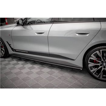 Maxton - Rajouts Des Bas De Caisse V.1 BMW 4 Gran Coupe M-Pack / M440i G26 Noir Brillant