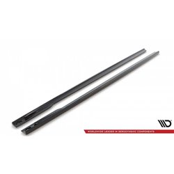 Maxton - Rajouts Des Bas De Caisse V.1 BMW 4 Gran Coupe M-Pack / M440i G26 Noir Brillant