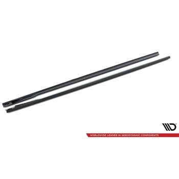 Maxton - Rajouts Des Bas De Caisse V.1 BMW 4 Gran Coupe M-Pack / M440i G26 Noir Brillant