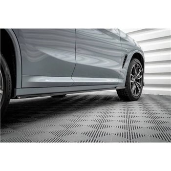 Maxton - Rajouts Des Bas De Caisse BMW X4 M-Pack G02 Facelift Noir Brillant