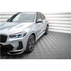 Maxton - Rajouts Des Bas De Caisse BMW X4 M-Pack G02 Facelift Noir Brillant