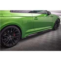Maxton - Rajouts Des Bas De Caisse Audi RS5 Coupe F5 Facelift Noir Brillant