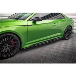 Maxton - Rajouts Des Bas De Caisse Audi RS5 Coupe F5 Facelift Noir Brillant
