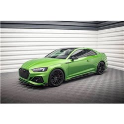 Maxton - Rajouts Des Bas De Caisse Audi RS5 Coupe F5 Facelift Noir Brillant