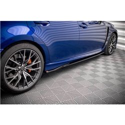 Maxton - Rajouts Des Bas De Caisse Lexus GS F Mk4 Facelift Noir Brillant