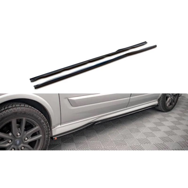 Maxton - Rajouts Des Bas De Caisse Ford Transit Custom ST-Line Mk1 Facelift Noir Brillant