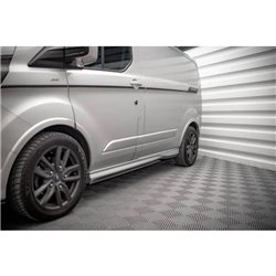 Maxton - Rajouts Des Bas De Caisse Ford Transit Custom ST-Line Mk1 Facelift Noir Brillant