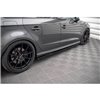 Maxton - Rajouts Des Bas De Caisse Audi S3 / A3 S-Line Sportback 8V Facelift Noir Brillant