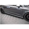 Maxton - Rajouts Des Bas De Caisse Audi S3 / A3 S-Line Sportback 8V Facelift Noir Brillant