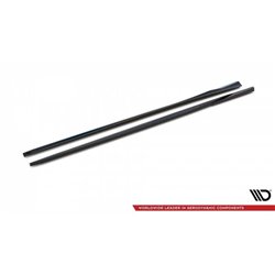 Maxton - Rajouts Des Bas De Caisse Audi S3 / A3 S-Line Sportback 8V Facelift Noir Brillant