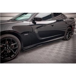 Maxton - Rajouts Des Bas De Caisse Dodge Charger SRT Mk7 Facelift Noir Brillant
