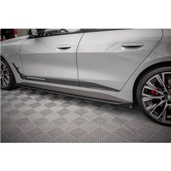 Maxton - Rajouts Des Bas De Caisse V.2 BMW 4 Gran Coupe M-Pack / M440i G26 Noir Brillant