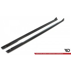 Maxton - Rajouts Des Bas De Caisse V.2 BMW 4 Gran Coupe M-Pack / M440i G26 Noir Brillant