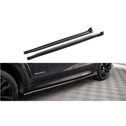 Maxton - Rajouts Des Bas De Caisse V.2 BMW X6 M-Pack F16 Noir Brillant