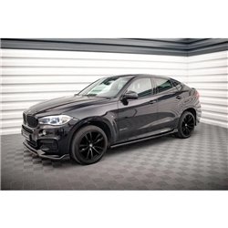 Maxton - Rajouts Des Bas De Caisse V.2 BMW X6 M-Pack F16 Noir Brillant