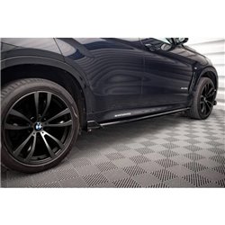 Maxton - Rajouts Des Bas De Caisse V.2 BMW X6 M-Pack F16 Noir Brillant